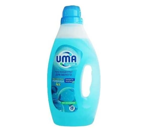 Гель для стирки UMA Crystal для белого, 1л 871291