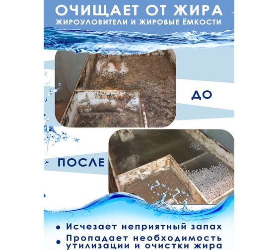Биопрепарат для прочистки производственных и бытовых труб, для септиков и очистных сооружений Ликвазим 20 л L20LHK2021
