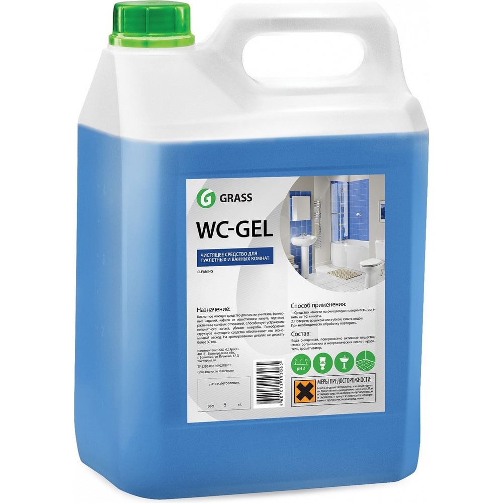 Средство для чистки сантехники Grass WC-GEL 219101 - выгодная цена ...