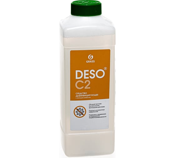 Дезинфицирующее средство с моющим эффектом на основе ЧАС Grass DESO C2 125584