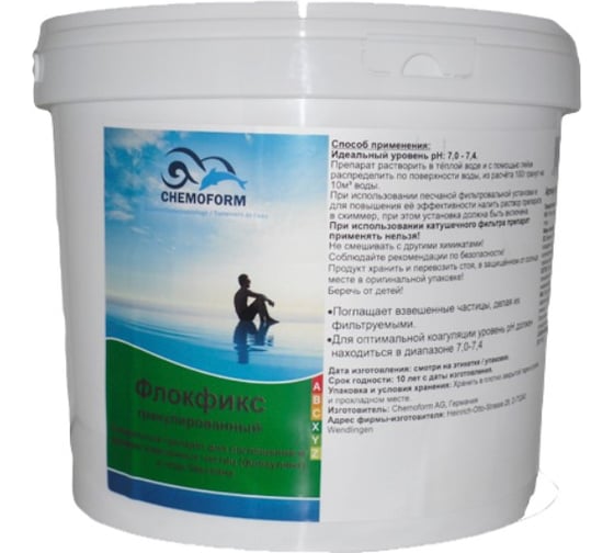Гранулированный флокфикс CHEMOFORM 5 кг 907005 1