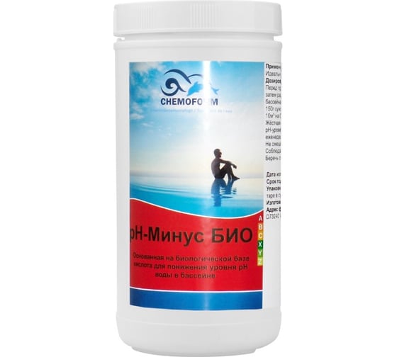 Гранулированный pH-минус БИО CHEMOFORM 1 кг 812001 1