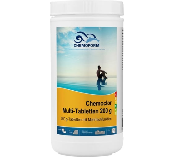 Мульти-таблетки CHEMOFORM медленно растворимые по 200 г, 1 кг 507001 1