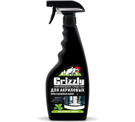Сверхмощное средство UNICUM GRIZZLY для акриловых поверхностей и кафельной плитки 500 мл 309233 1