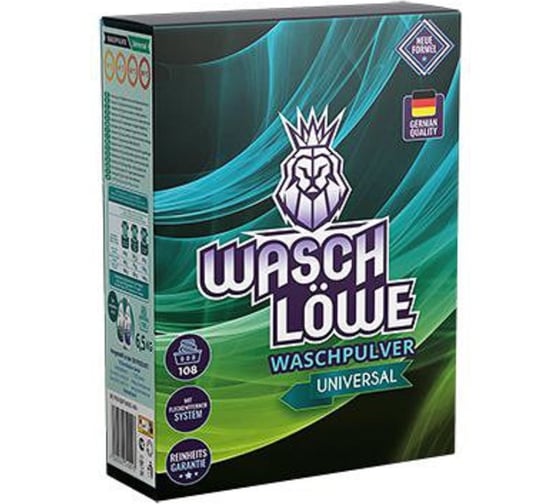 Стиральный порошок универсальный Wasch Löwe 6,5 кг. WLP-UNV6500
