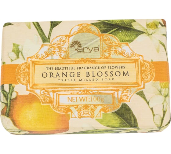 Мыло Arya home с Ароматом 100 гр Orange Blossom Белый 8680943223005 1