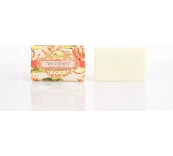 Мыло Arya home с Ароматом 100 гр Lotus Flower Белый 8680943222978