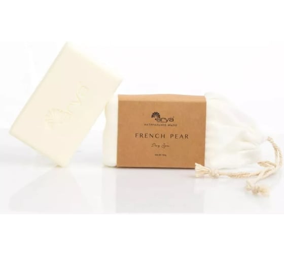 Мыло Arya home с Ароматом 150 гр French Pear Белый 8680943223081 1