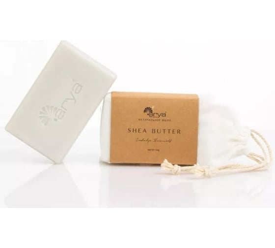 Мыло Arya home с Ароматом 150 гр Shea Butter Белый 8680943223111 1