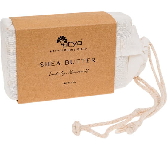 Мыло Arya home с Ароматом 150 гр Shea Butter Белый 8680943223111