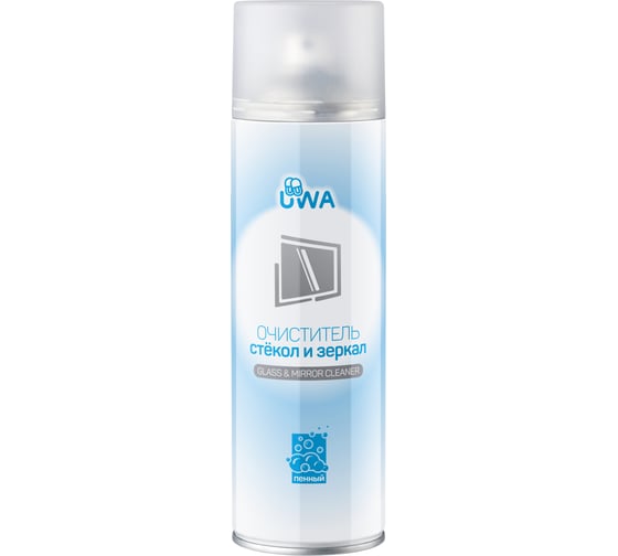 Очиститель стекол и зеркал пенный UWA (аэрозоль) UA640