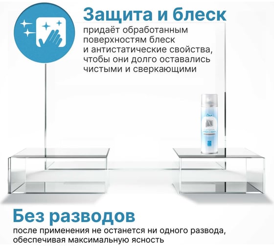 Очиститель стекол и зеркал пенный UWA (аэрозоль) UA640
