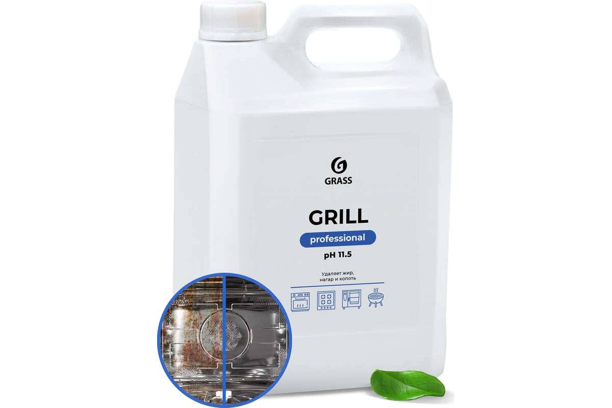 Чистящее средство антижир для удаления жира на кухне GRASS Grill  Professional Анти жир, жироудалитель 5,7 кг 125586 - выгодная цена, отзывы,  характеристики, 1 видео, фото - купить в Москве и РФ