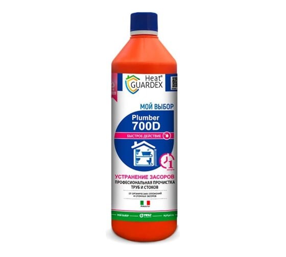 Реагент для устранения засоров в трубах и стоках HeatGuardex Plumber 700 D 30347000011