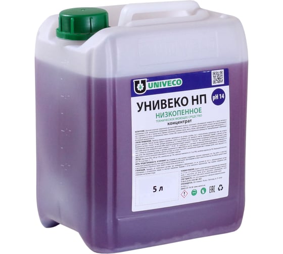 Высокощелочной низкопенный концентрат УНИВЕКО ТМС НП-14 5 л 4620002841614