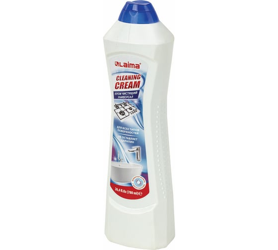 Универсальное чистящее средство LAIMA крем, 780 мл, PROFESSIONAL White fresh 608661
