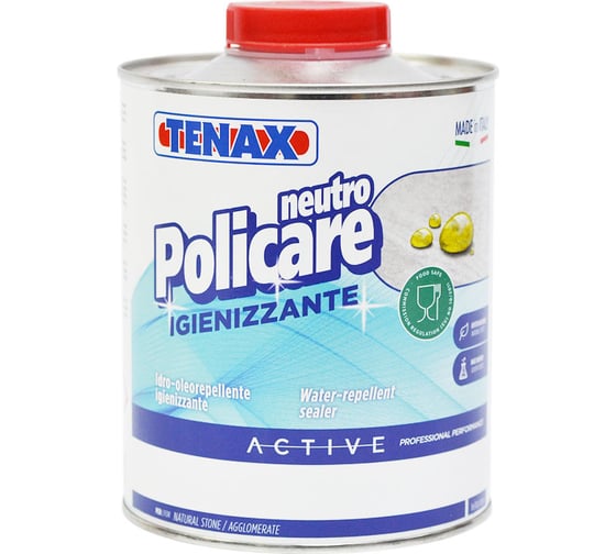 Покрытие Tenax Policare ACTIVE водо/масло защита/антибактериальный 1л 039.230.8410