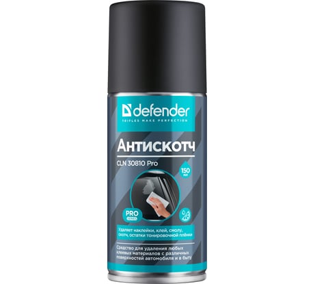 Очиститель пятен Defender CLN Pro 210/150мл,антискотч/битум/клей 30810