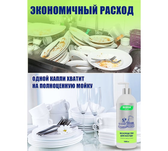 Средство для мытья посуды SHIMA HOME Гавайский мохито, 1 л 4673744565980