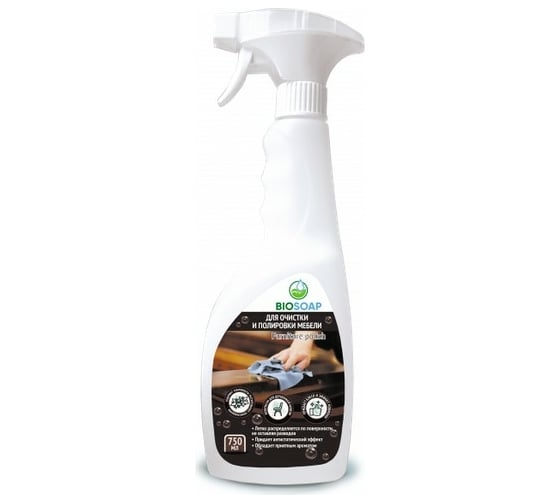 Средство для очистки и полировки мебели АиС BIOSOAP Furniture polish 750мл 9150977 1