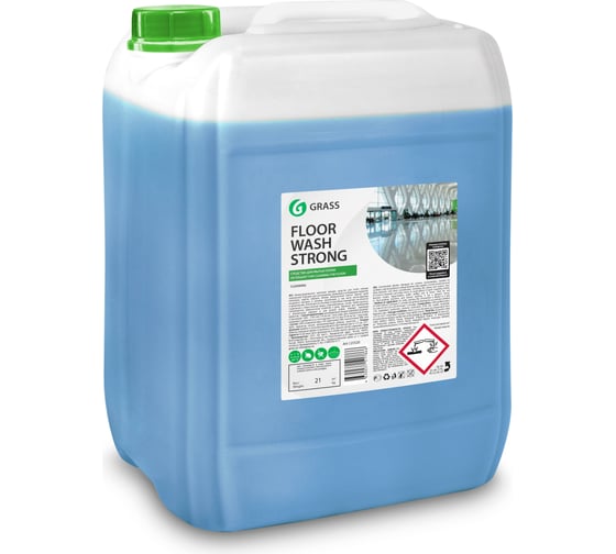 Моющее средство для мытья пола Grass Floor Wash Strong 1 л моющая жидкость, уборка, дом, кухня, канистра 21 кг 125520