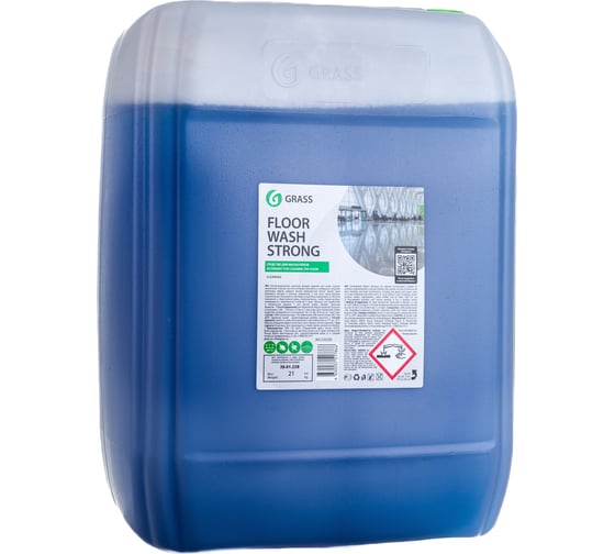 Моющее средство для мытья пола Grass Floor Wash Strong 1 л моющая жидкость, уборка, дом, кухня, канистра 21 кг 125520