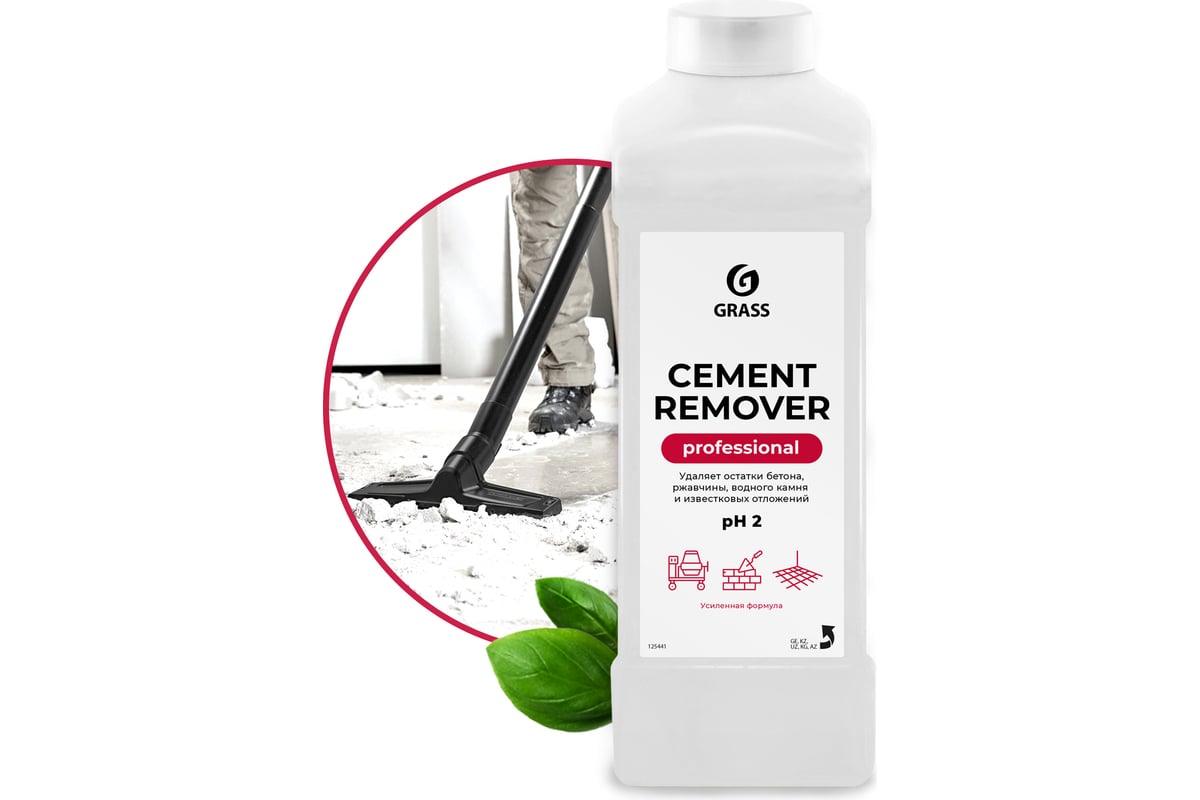 Средство для очистки после ремонта Grass Cement Remover канистра 1л 125441  - выгодная цена, отзывы, характеристики, фото - купить в Москве и РФ