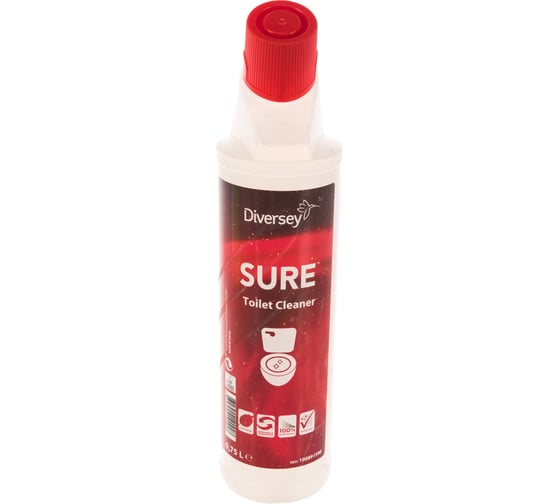 Чистящее средство для унитазов и писсуаров Diversey SURE Toilet Cleaner 100891590