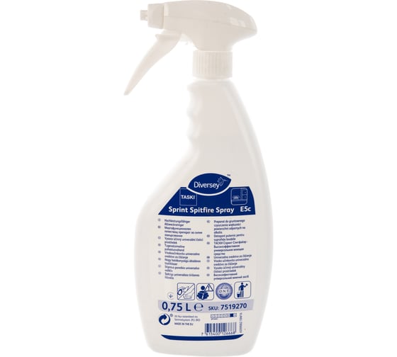 Сильнодействующее средство для удаления стойких загрязнений Diversey TASKI Sprint Spitfire Spray 7519270