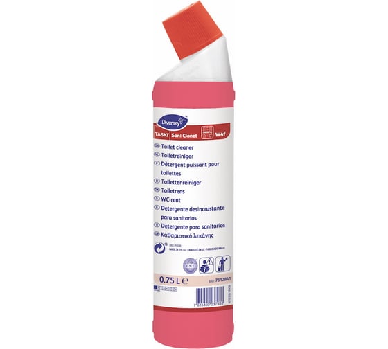 Моющее средство для унитазов Diversey TASKI Sani Clonet 7512842