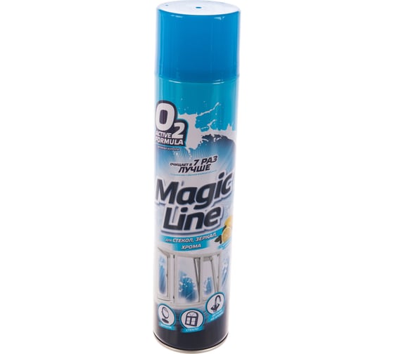 Активный пенный очиститель стекол, зеркал и хрома MagicLine аэрозоль ML5002 1