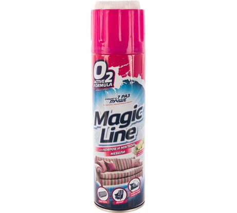 Активный пенный очиститель для ковров и мягкой мебели MagicLine аэрозоль ML5001