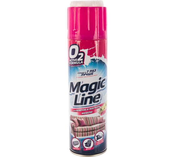 Активный пенный очиститель для ковров и мягкой мебели MagicLine аэрозоль ML5001