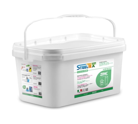 Порошковый реагент для промывки теплообменников SteelTEX ZINC 2021040005R 1