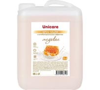 Крем-мыло с антибактериальным эффектом UNICARE Медовое, ПВХ, 5 л, Я0000024591