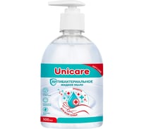 Антибактериальное жидкое мыло UNICARE ПЭТ, с дозатором, 500 мл, Я0000020357