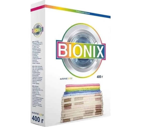 Порошок BIONIX СМС колор автомат 400 гр 4650063430151