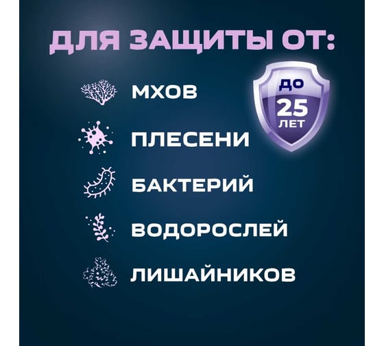 Средство для защиты от плесени и мхов для внутренних и наружных работ PLEX концентрат 1:20 1901 1л УТ000007559