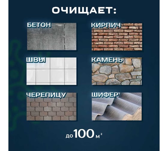 Средство для удаления плесени, мха и водорослей для внутренних и наружных работ PLEX концентрат 1:1 2201 5л УТ000008578