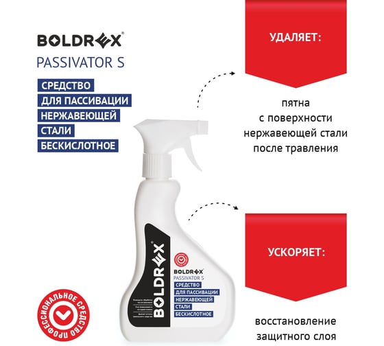 Пассиватор для нержавеющей стали passivator  BOLDREX S 0,5 кг 5806-250CH 6005-СН