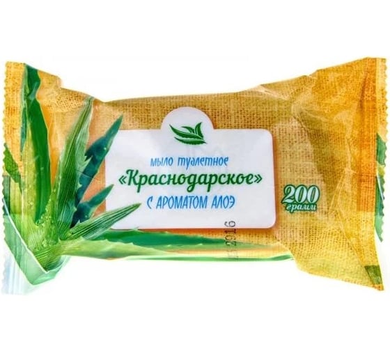 Туалетное твердое мыло "Краснодарское" 200 г с ароматом алоэ шт 1