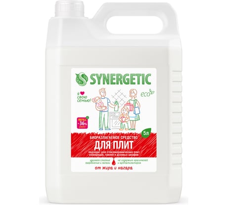 Чистящий гель для кухонных плит и поверхностей SYNERGETIC 5 л 4613720439010 106500