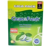 Таблетки для посудомоечных машин Clean&Fresh All in1 100 таблеток Cd13100