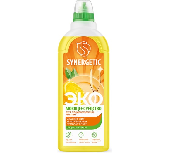 Концентрированное средство для посудомоечных машин Synergetic 1 л 4613720439140 102101/8