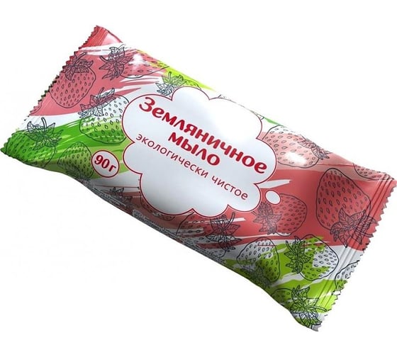 Туалетное мыло ОФИСМАГ 90г Земляничное (АГРОПРОМ-ЮГ), натуральное, ш/к 51807 609768 1