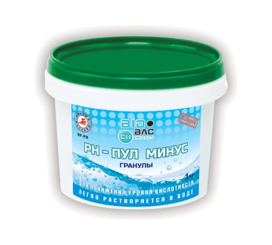 Средство BIOBAC Минус гранулы для понижения уровня кислотности, 1 кг BP-PH 1