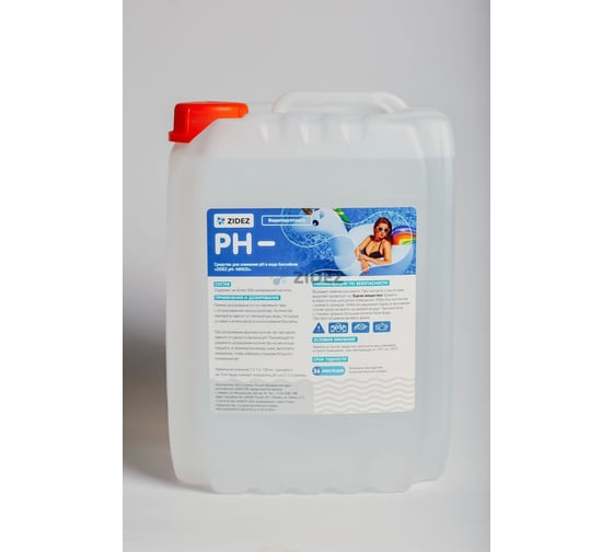 Средство для бассейна ZIDEZ Ph плюс для бассейна 5 л ph+ 000003096 1