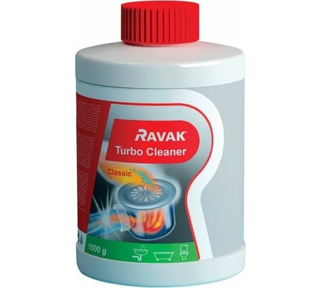 Средство RAVAK TURBO Cleaner Турбо Клинер для чистки сливов 1000 г АИ000002294