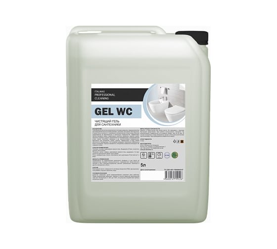 Чистящий кислотный гель ITALMAS IPC Gel WC для сантехники 5 л 4660016799426