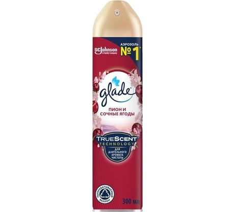 Аэрозоль GLADE Пион и сочные ягоды, 300 мл 864932
